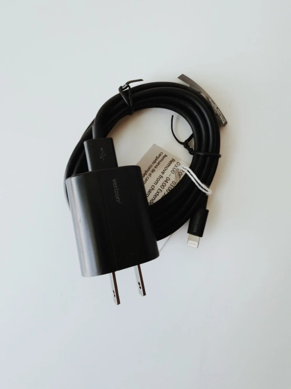 Verizon Rapid Wall Charger with 6 ft Lightning Cable in Black